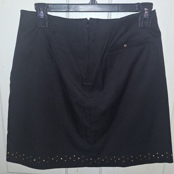 Tail Golf Skort Tennis Size 6 Black Gold Studs Stretch Athletic‎ Country Club - Picture 2 of 7